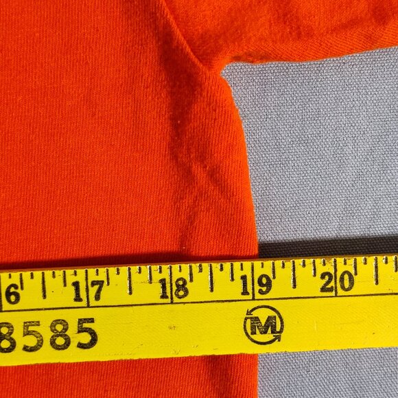 Harley-Davidson men's T-shirt size M orange double side decorated short sleeve - Picture 7 of 8